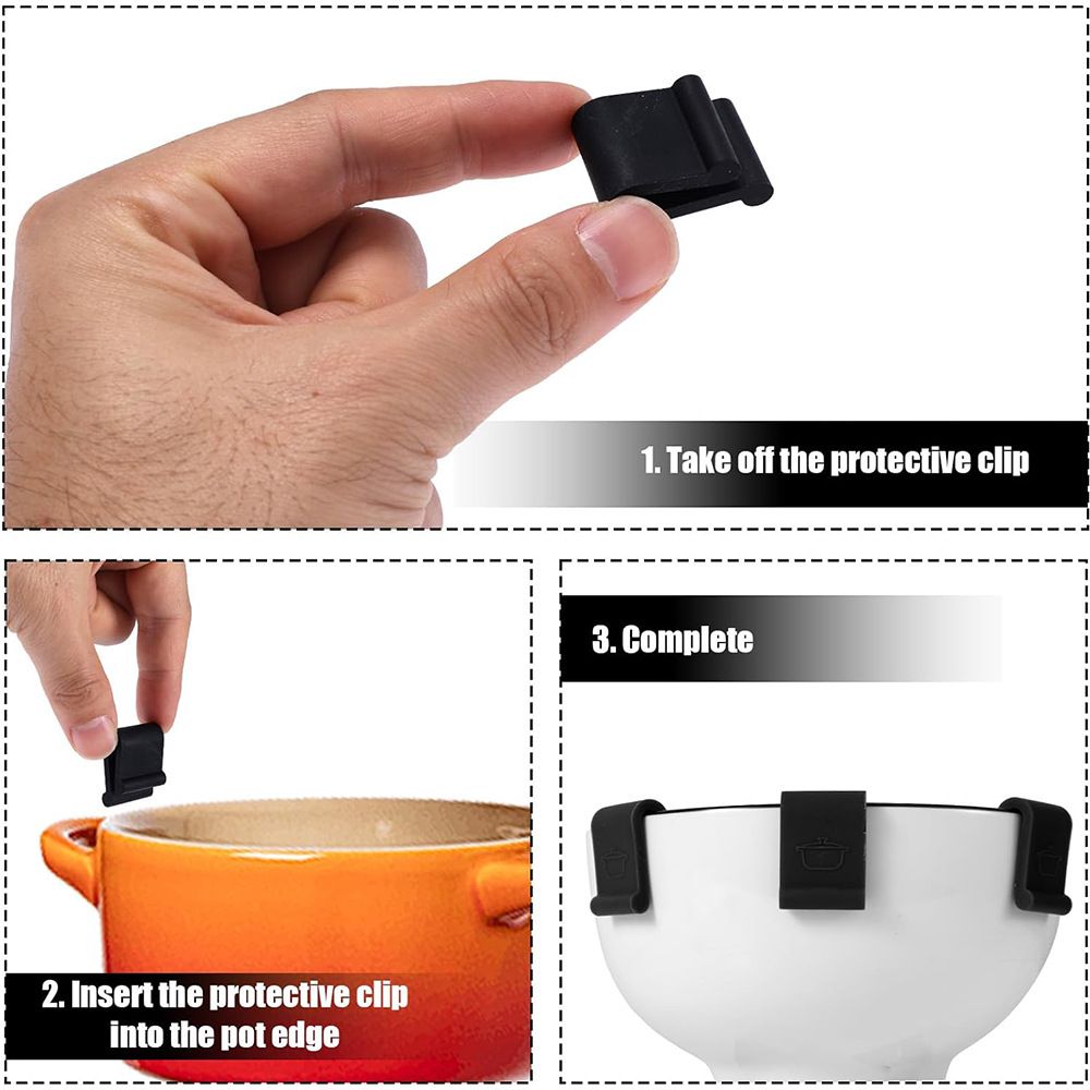 24 pcs Oven Lid Protector Clips view 5