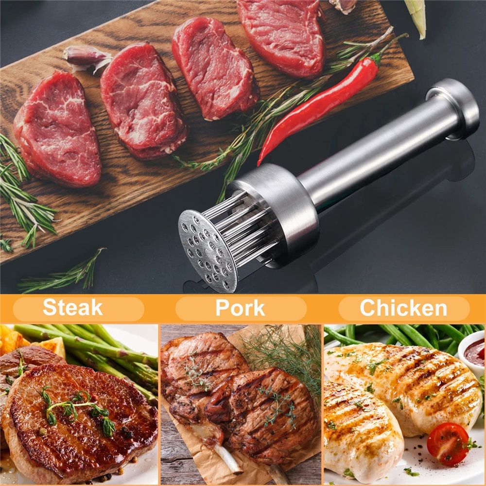 Meat Tenderizer Tool, 304 Stainless Steel, with stainless steel needle & view 5