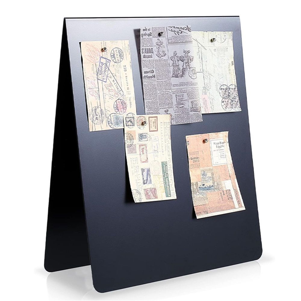 1 Pcs Magnetic Bulletin Board Metal Magnet Board Magnet Display Stand for view 2
