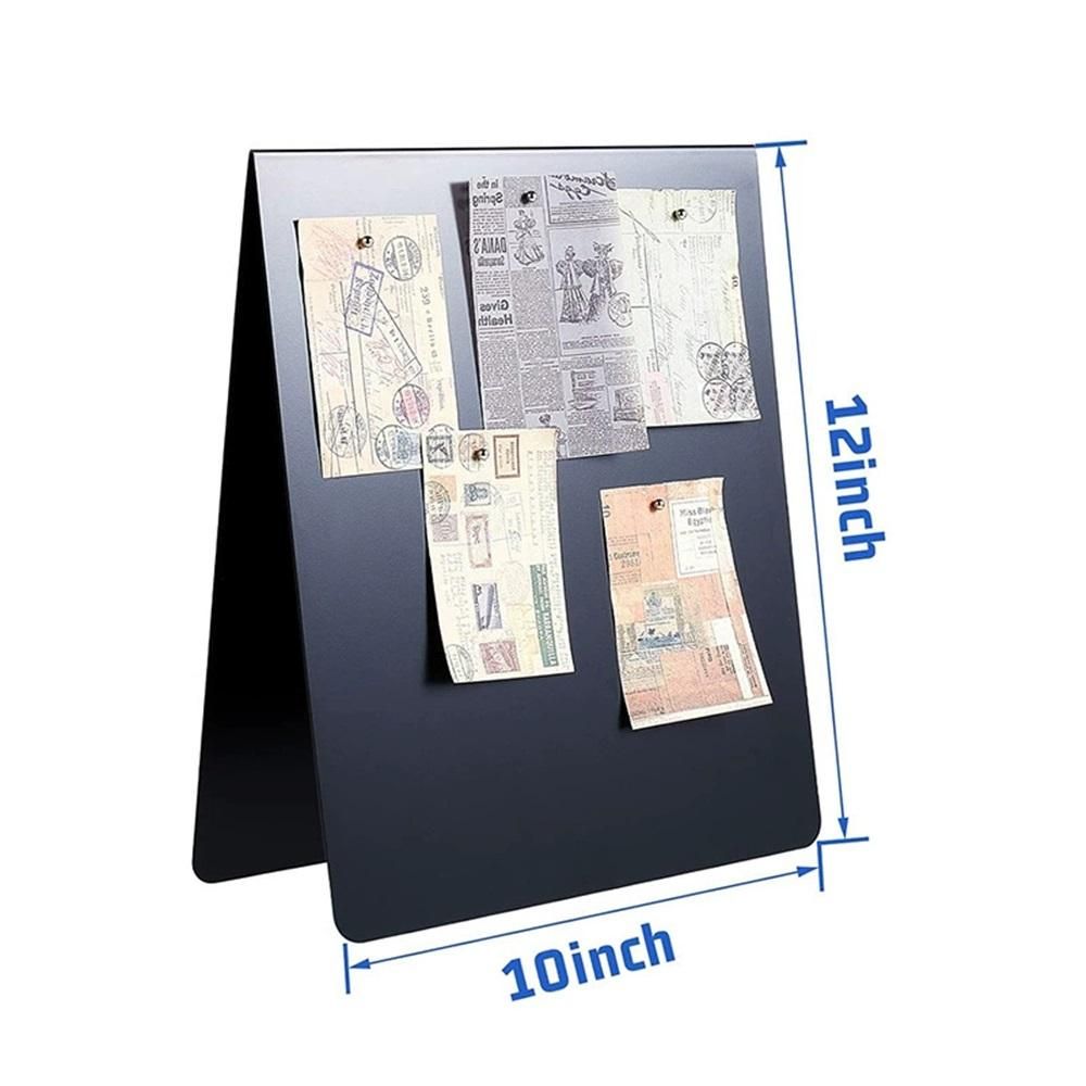 1 Pcs Magnetic Bulletin Board Metal Magnet Board Magnet Display Stand for view 5