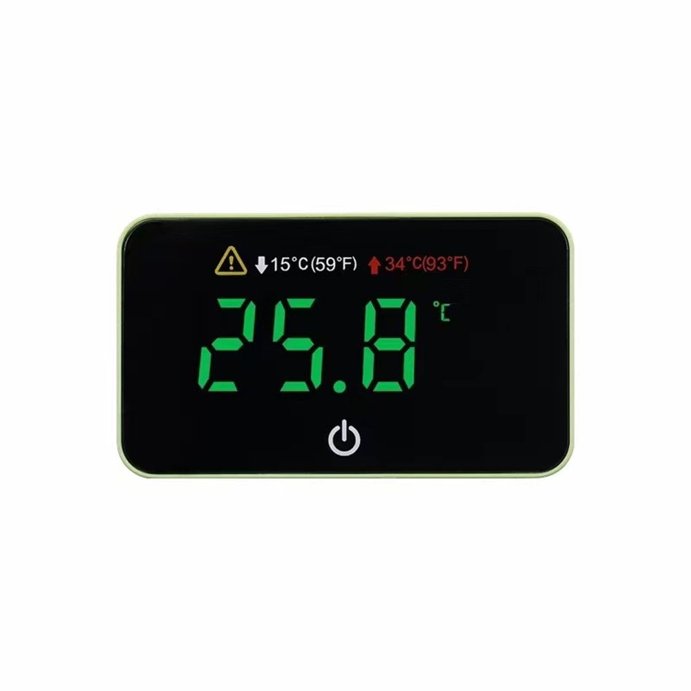 2pcs Aquarium Digital Thermometer with LED Touch Screen - Stick-on Fish Tank