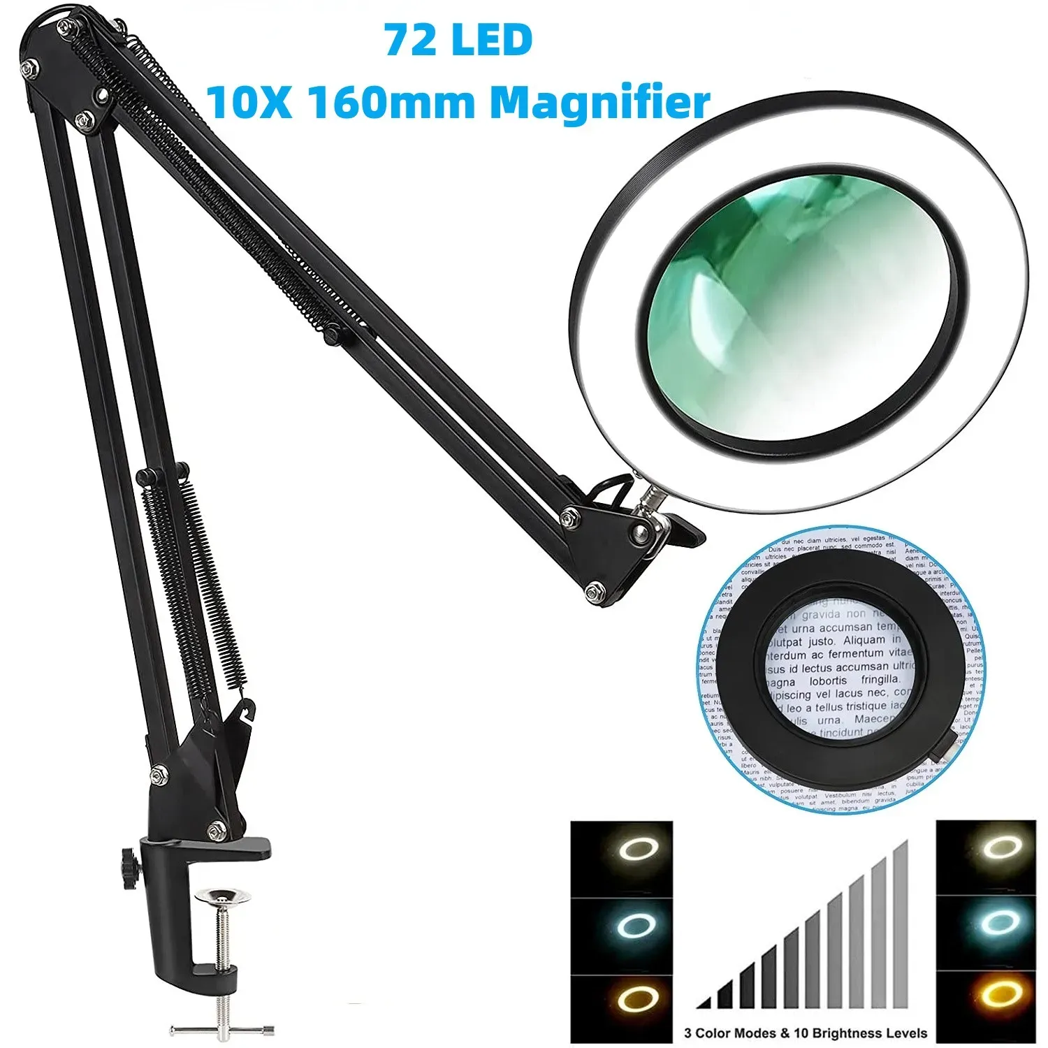 Illuminated Magnifying Glass with 72 LEDs — image 1