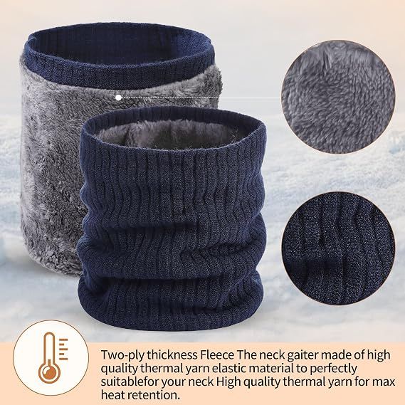 Winter Knitted Neck Gaiter For Men And Women Neck Warmer Windproof Ski Mask view 3