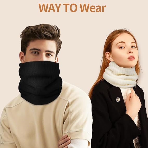 Winter Knitted Neck Gaiter For Men And Women Neck Warmer Windproof Ski Mask view 4