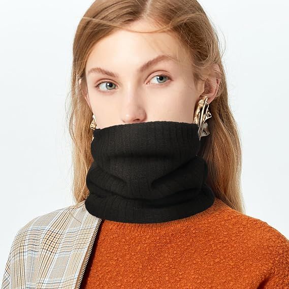 Winter Knitted Neck Gaiter For Men And Women Neck Warmer Windproof Ski Mask view 5