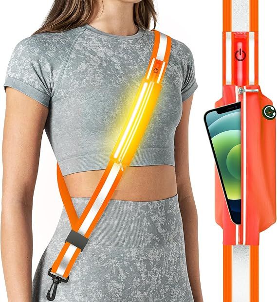 LED Reflective Belt Sash for Walking at Night