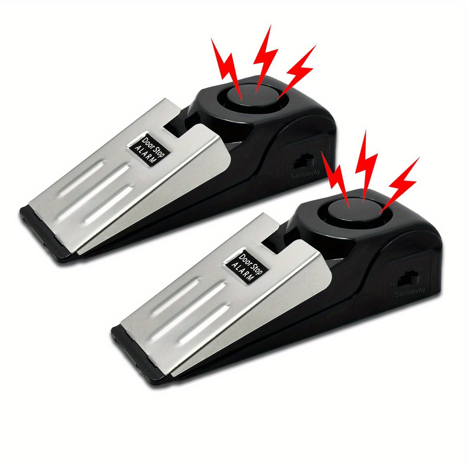 2pcs/1pc Portable Door Stop with 120dB Alarm Siren view 2