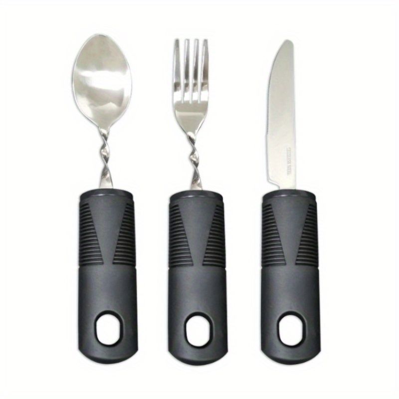 2/3pcs Bendable Tablewares for Hand Tremors — image 1