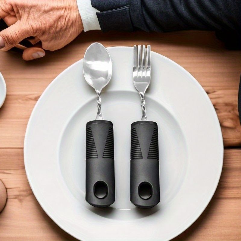 2/3pcs Bendable Tablewares for Hand Tremors view 2