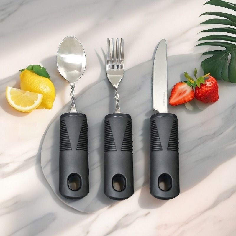 2/3pcs Bendable Tablewares for Hand Tremors view 3