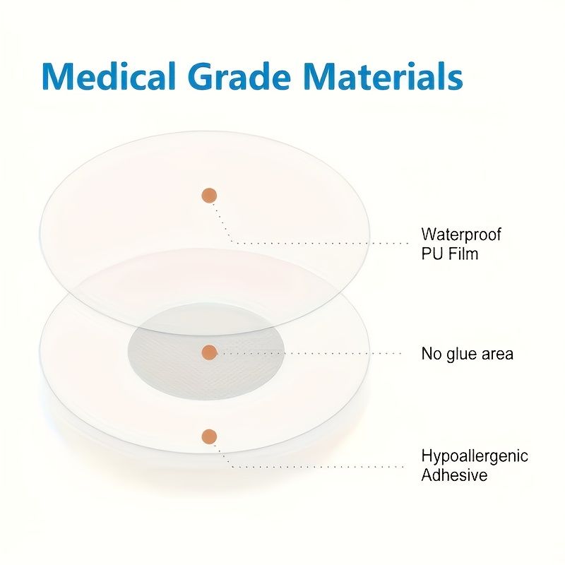 Large-Sized Adhesive Patches - Latex-Free Patches Suitable for Freestyle Libre 2/3 view 5