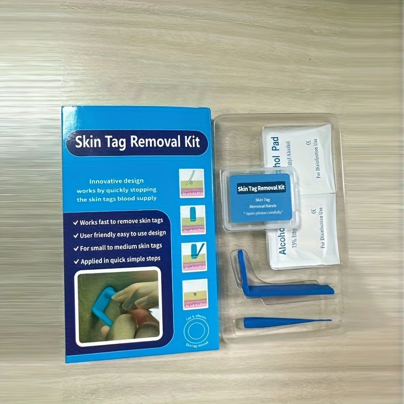 Set of 10pcs Skin Tag Removing Tools with Cleansing Swabs for Adult Facial — image 1