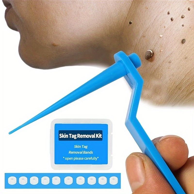 Set of 10pcs Skin Tag Removing Tools with Cleansing Swabs for Adult Facial view 2