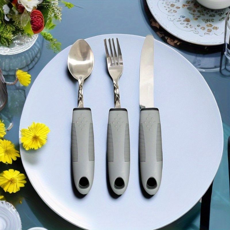 2/3pcs Bendable Tablewares for Hand Tremors view 4