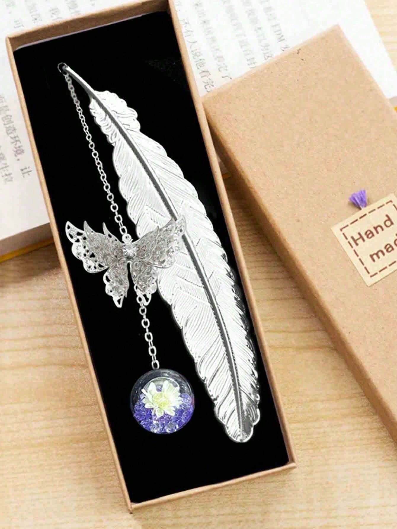 1pc Butterfly Bookmark Elegant Reading Accessories For Book Lovers Writers view 2