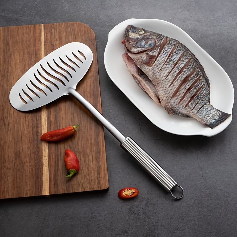 1pc Stainless Steel Fish & Steak Turner view 3