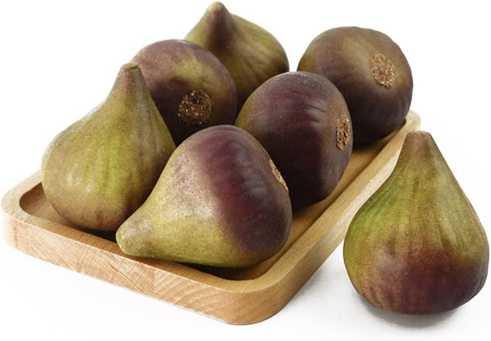 6pcs Artificial Fig Lifelike Simulation Fig Fake Fruit for Home Kitchen view 4