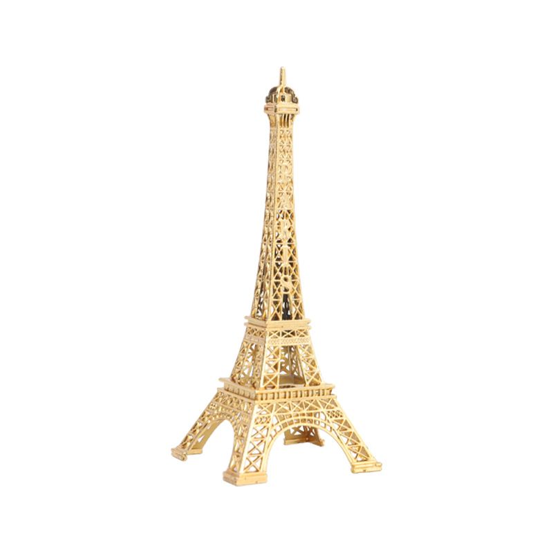 Eiffel Tower Statue Decor Alloy Metal Collectible Figurine Replica Souvenir Room