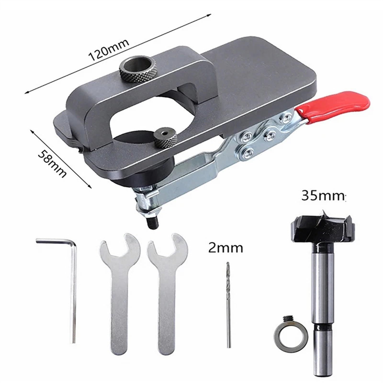 Carpenter Tools 35mm Concealed Hinge Drilling Jig Guide Hinge Hole Drilling view 3