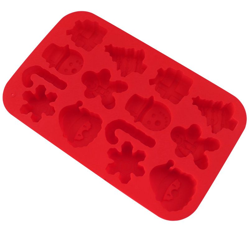 2 Pcs Silicone Christmas Baking Mold Set view 3
