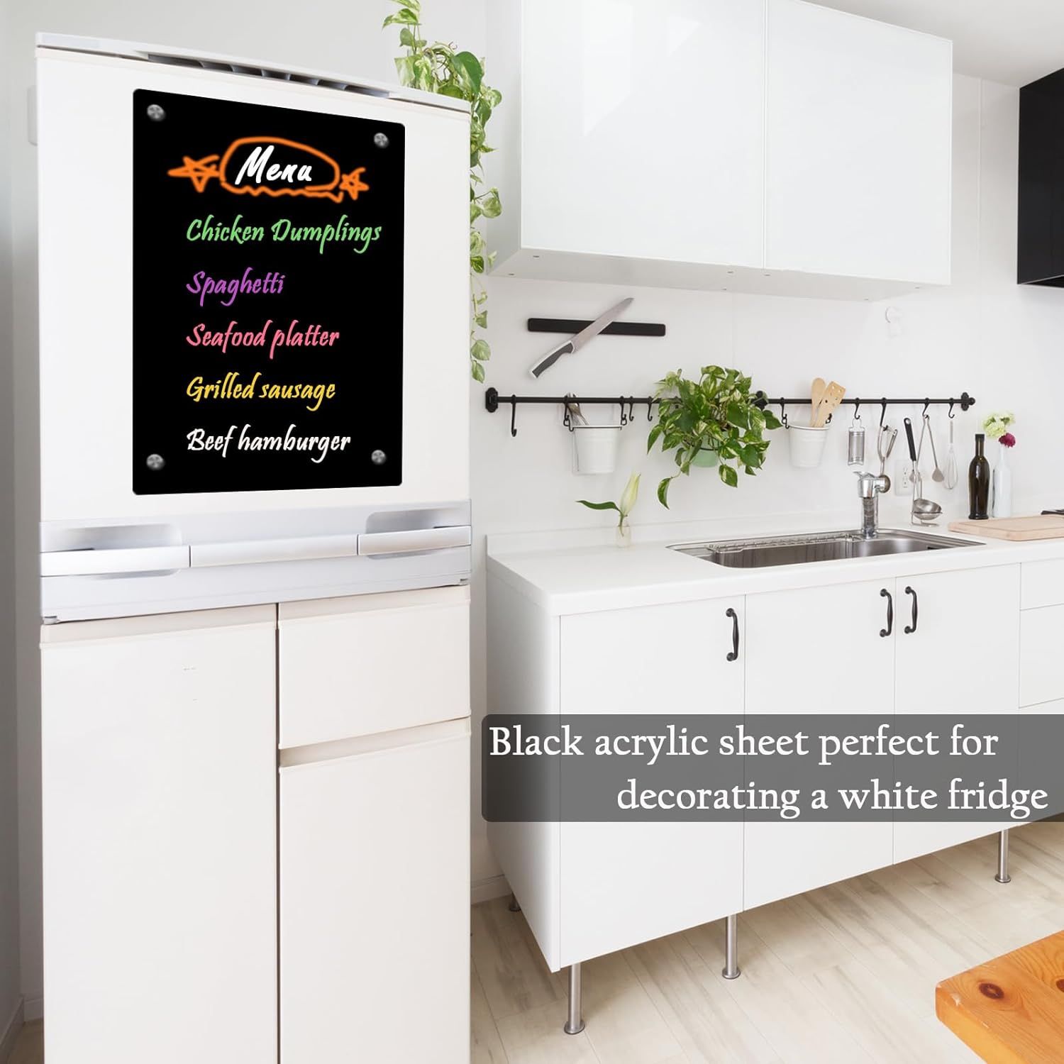 8"x12" Acrylic Magnetic Dry Erase Board for Fridge view 3