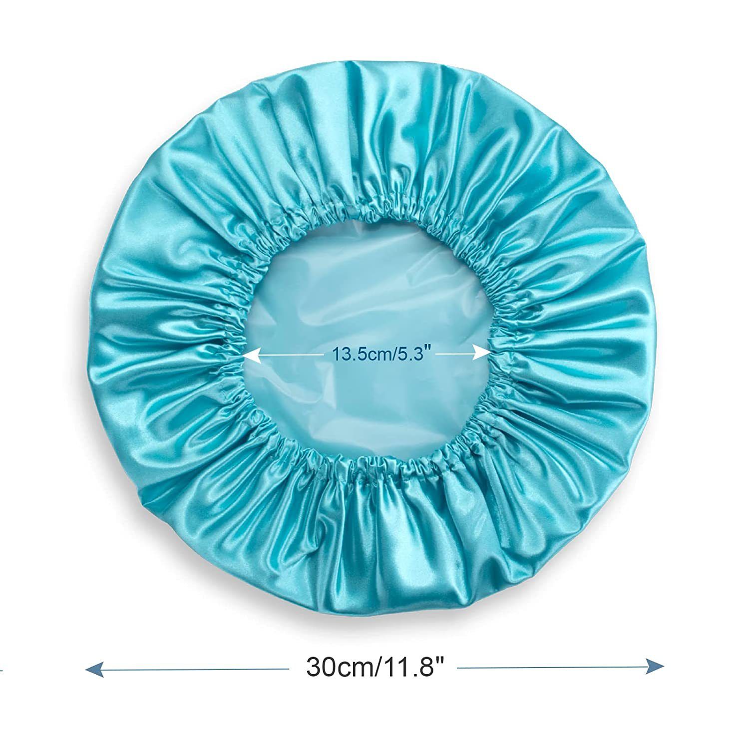 Shower Caps for Women Reusable Waterproof view 2