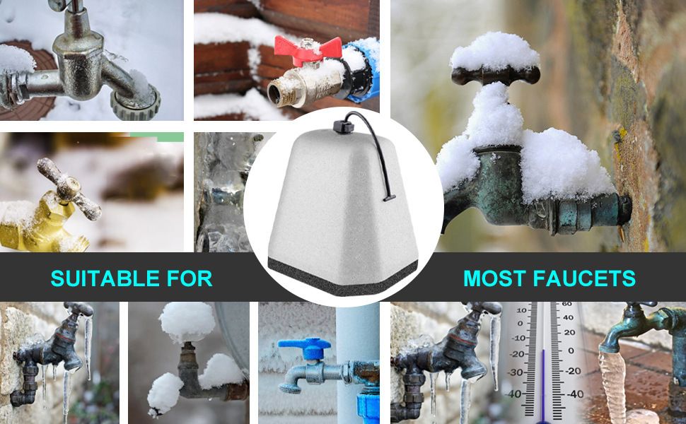 Outdoor Foam Faucet Guards Antifreeze Protective Covers Universal Cold Weather view 4