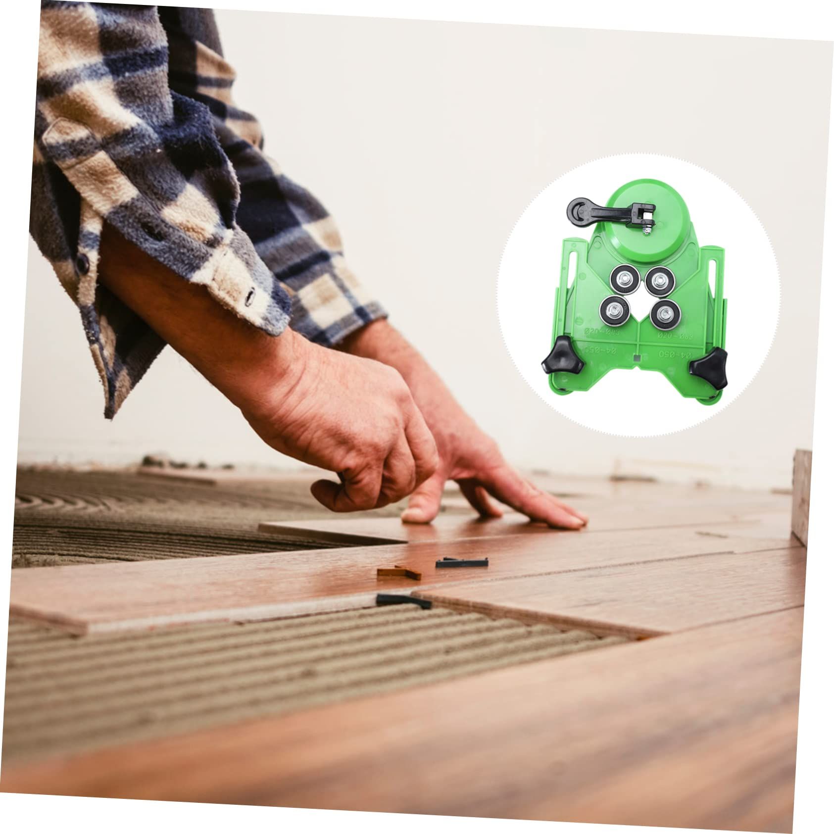 Positioning Hole Opener Locator Jig Woodworking Drilling Tile Tools Carpentry view 4