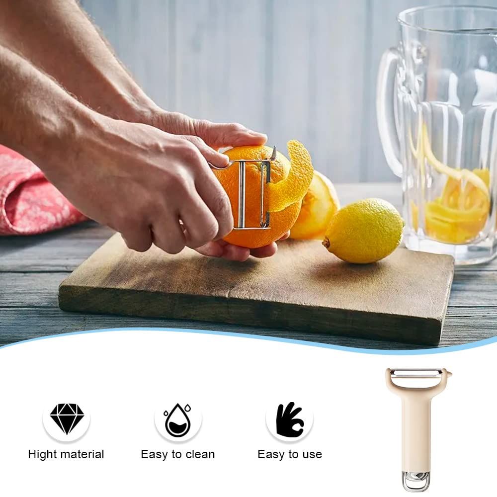 Kitchen Potato Peeler Stainless Steel Sharp Y Peeler Multifunctional Good Grip view 4
