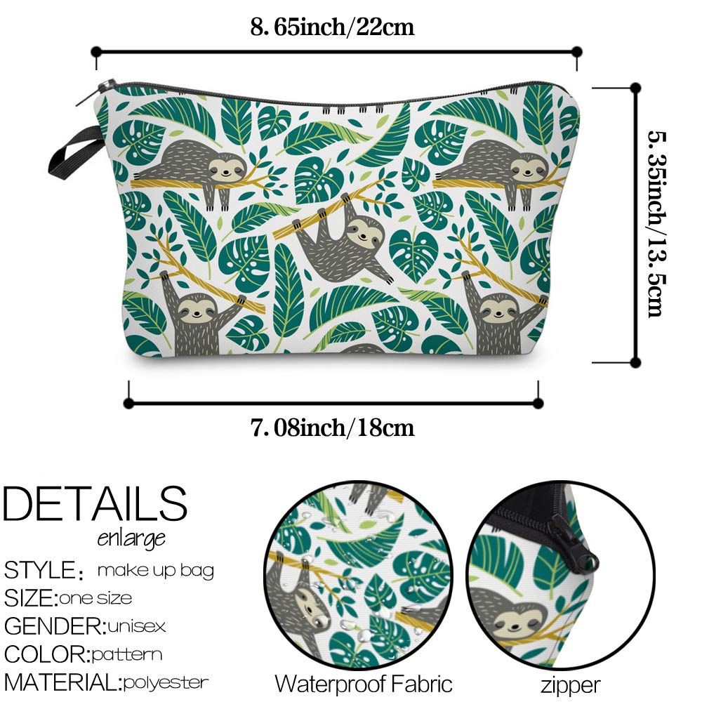 Cosmetic Zipper Bag Waterproof for Purse Mini