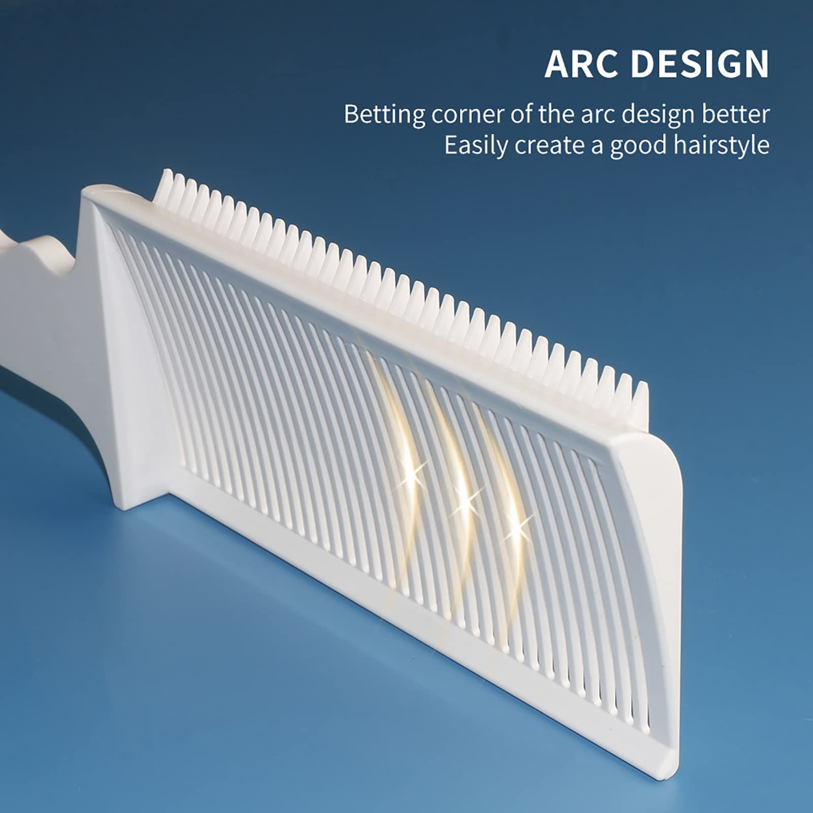 2 Pieces Fade Combs, Professional Barber Cutting Comb Heat Resistant Clipper view 2