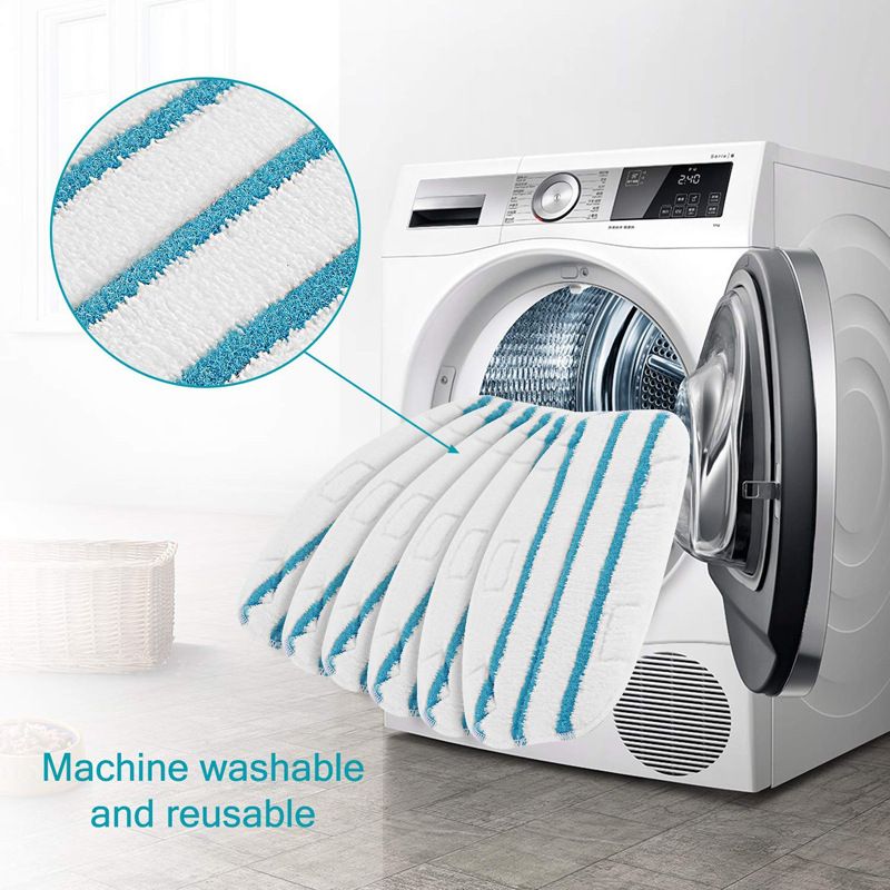 Replacement Mop Pads, Compatible with 211 10-in-1 Steam Mop Cleaner, 8-Pack view 4