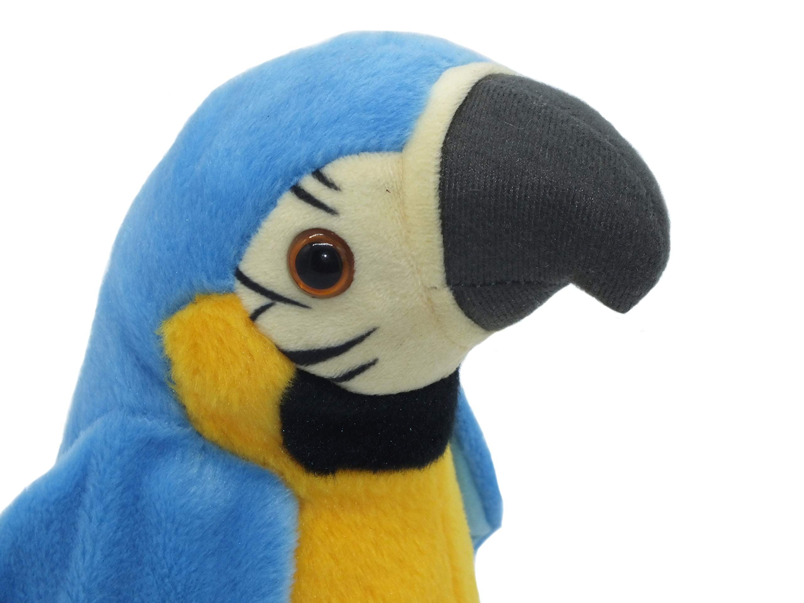 Talking Parrot Repeats What You Say Mimicry Pet Toy Plush Buddy Parrot