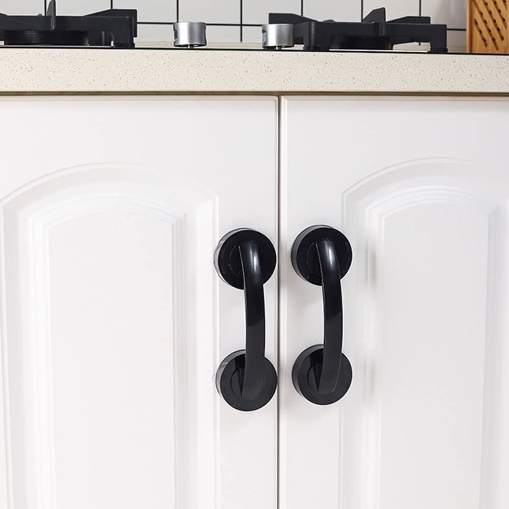 2pcs Sliding Glass Door Sticky Suction Cup Door Handle Seamless Sliding Door — image 1