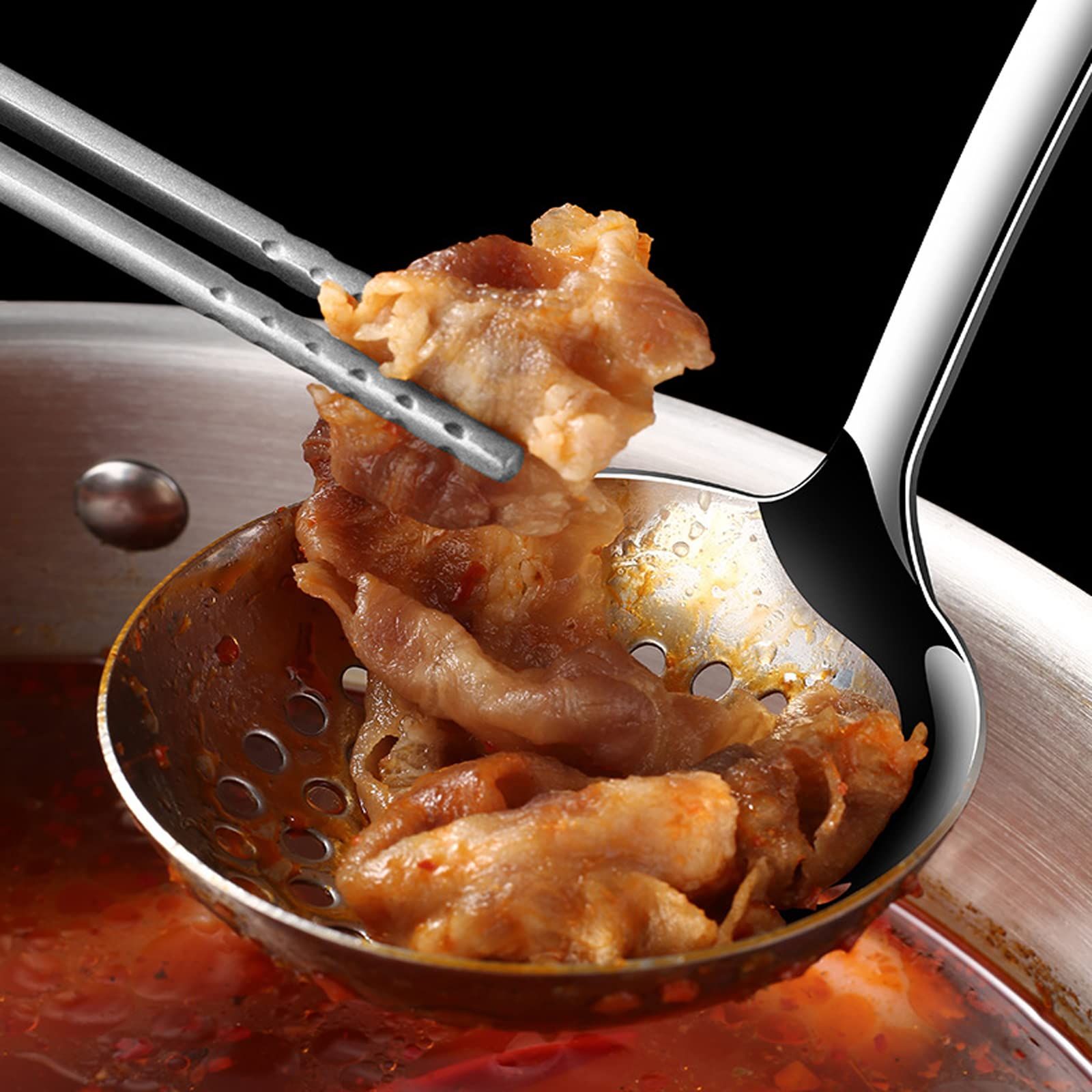 Soup Serving Ladle Big Soup Spoon Stainless Steel Heavy Duty Soup Ladle view 4