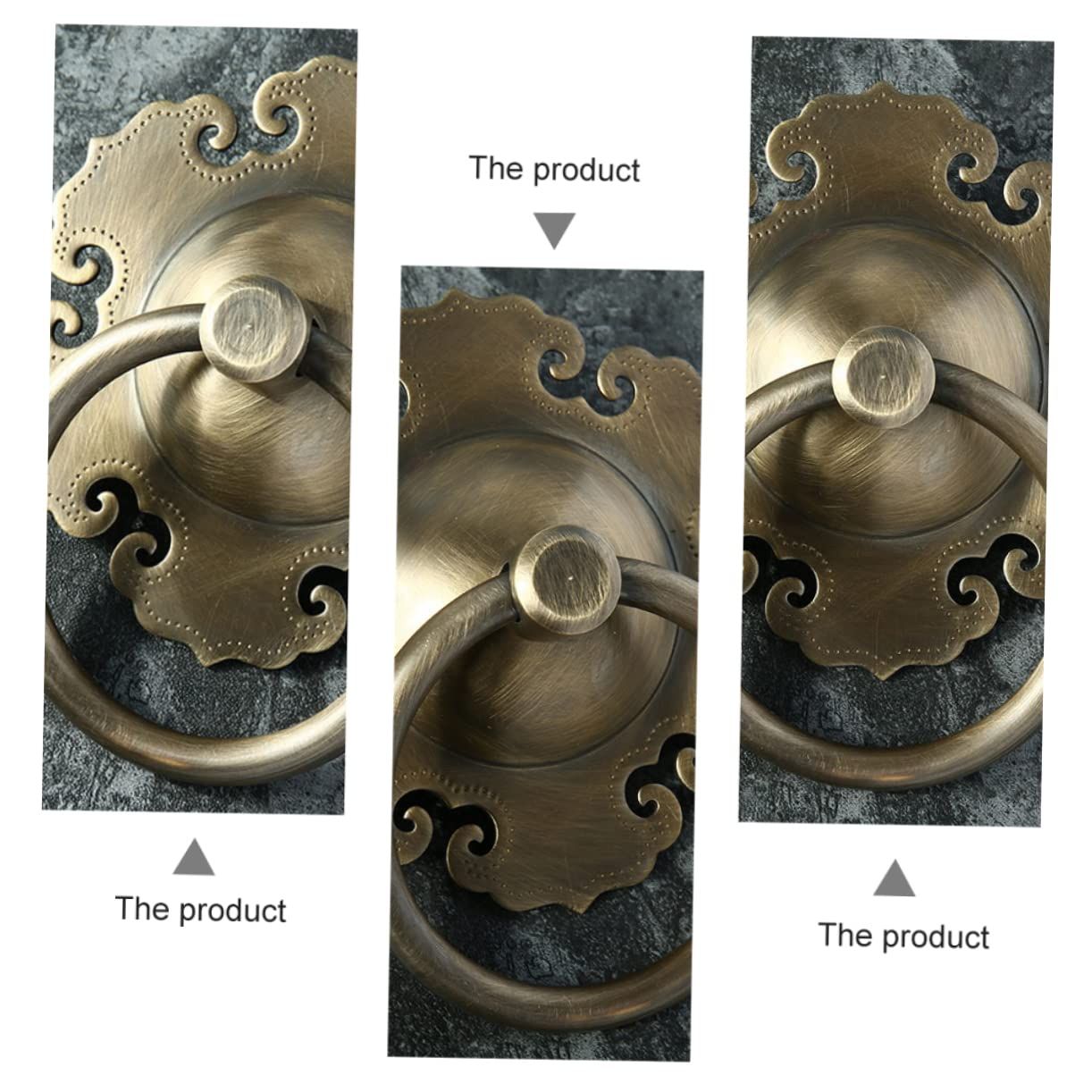 1 Pc Vintage Door Knocker Metal Ring Cupboard Door Ring Door Retro Door Ring view 5