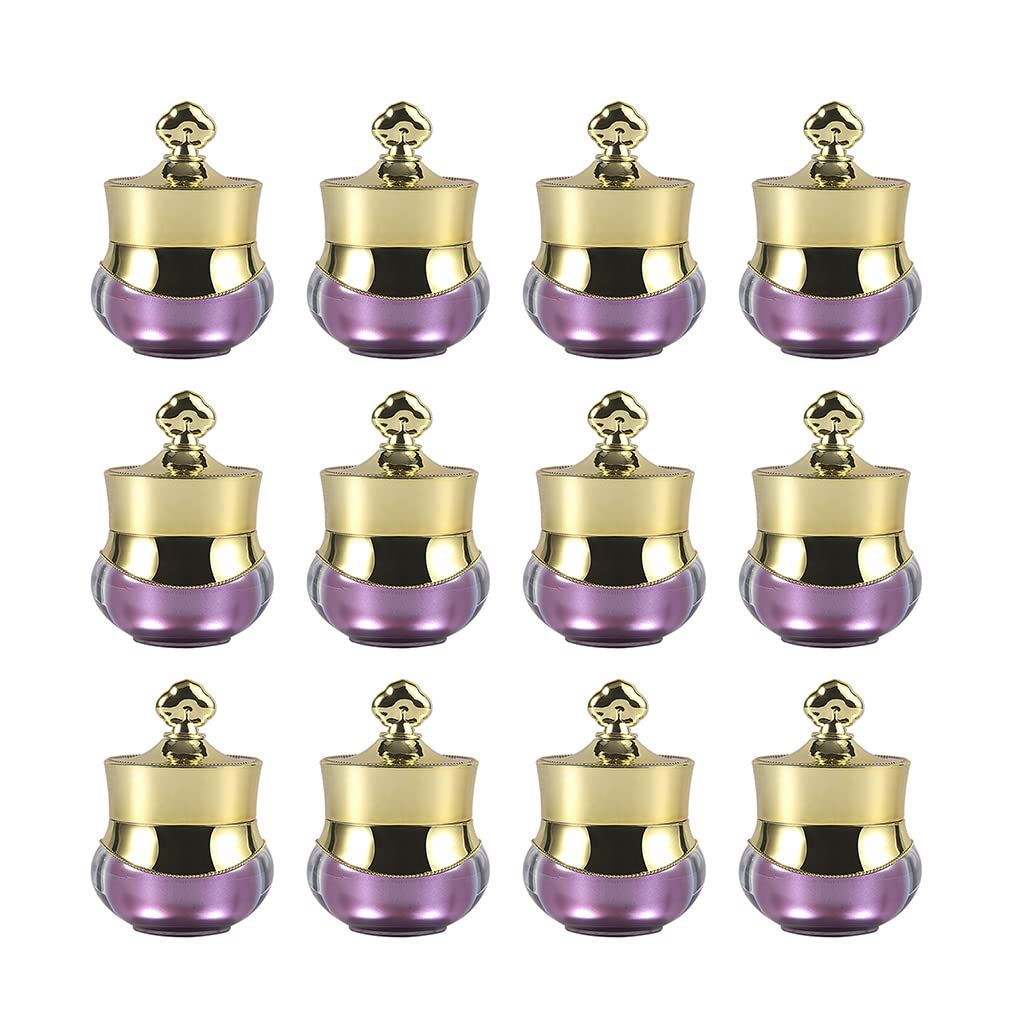 10 Packs 5 gram/5ml Gold Crown Empty Cream Jars Lip Balm Bottles Container — image 1