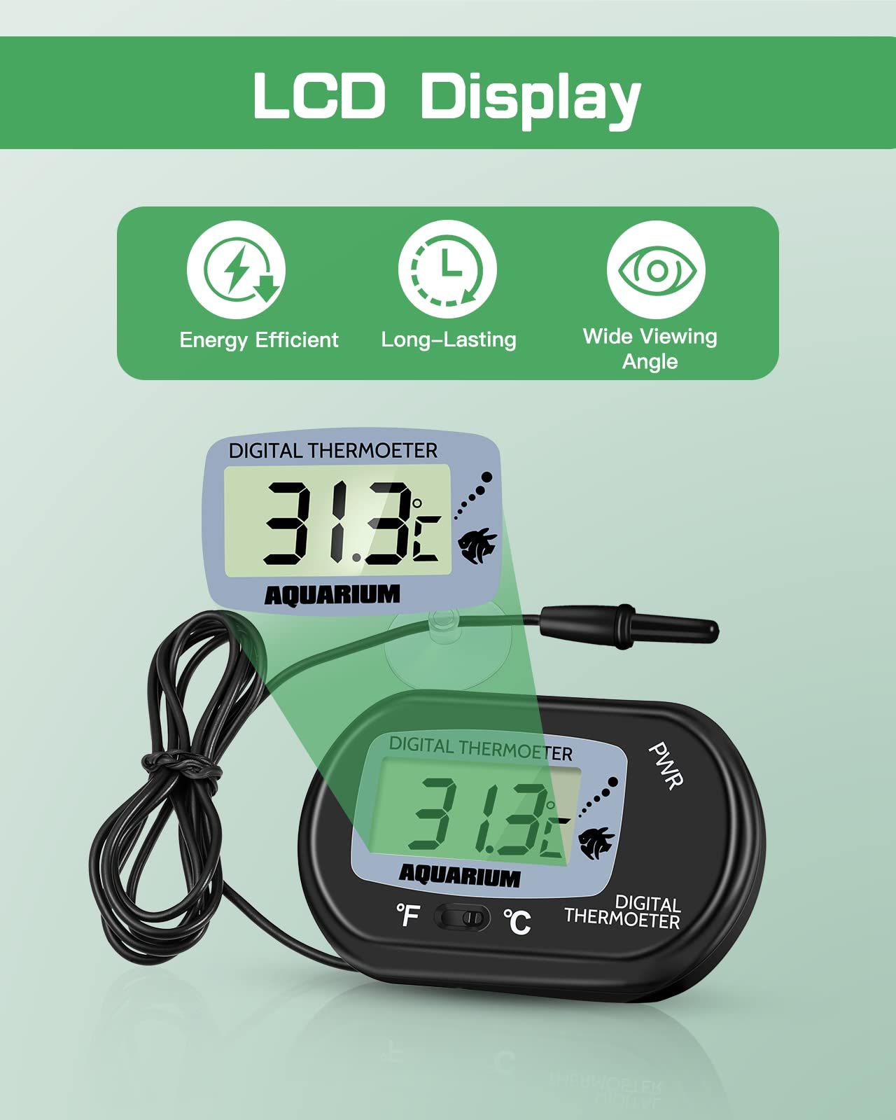 Digital Aquarium Thermometer view 3