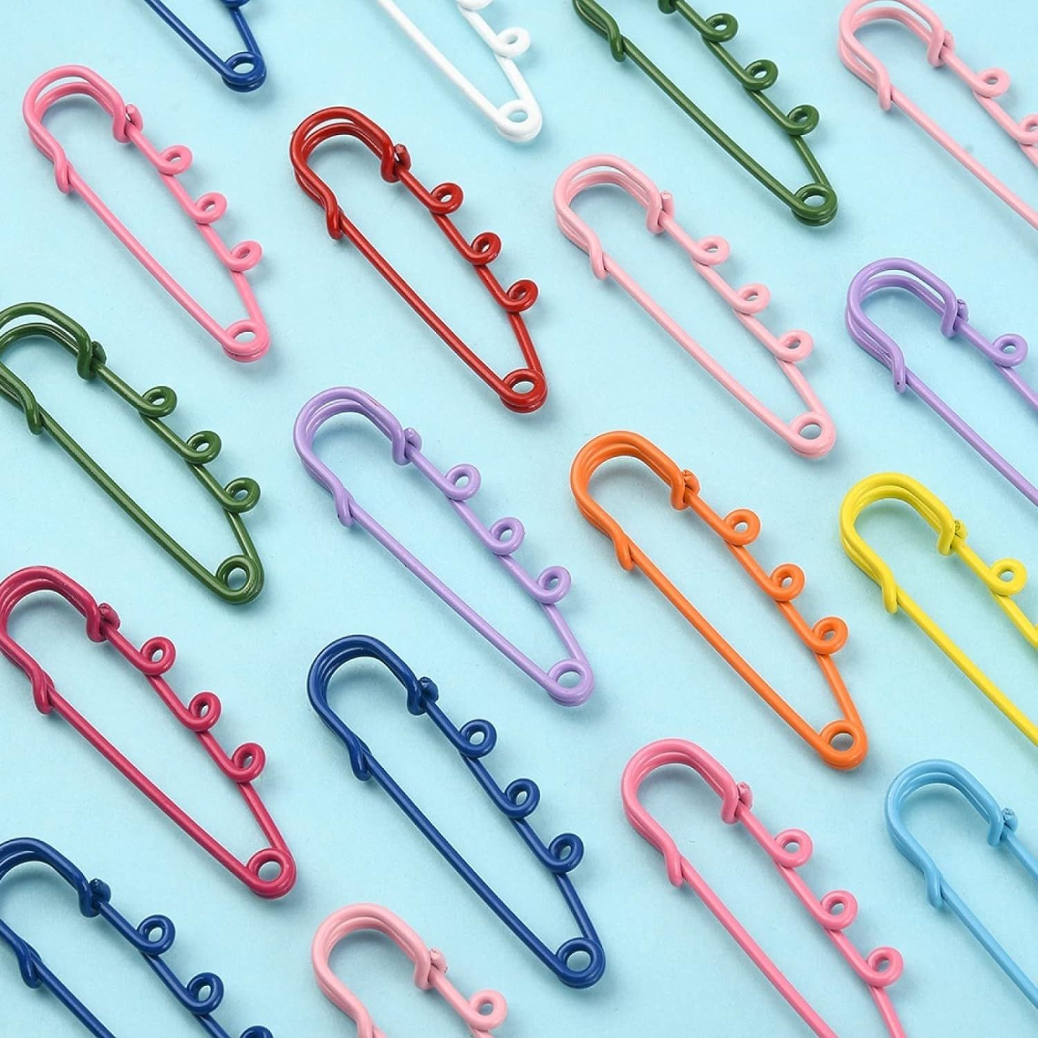 Fashewelry 50Pcs Iron Heavy Duty Safety Pins 6cm Pins Fasteners for Brooch view 3