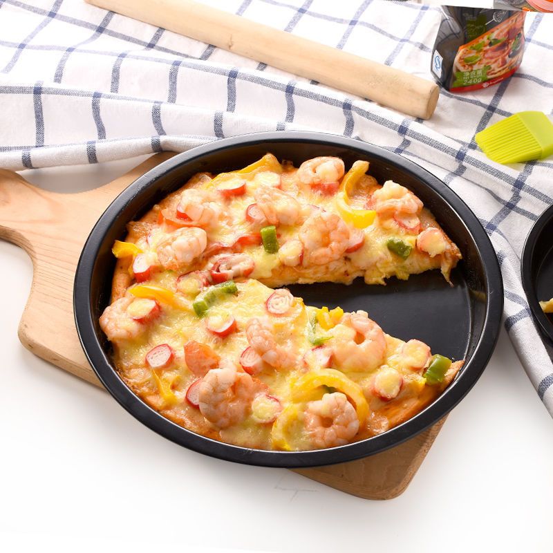 1pcs Pizza Plate Non-stick Pizza Baking Pan Pizza Tray Mold Baking Pan Baking view 5