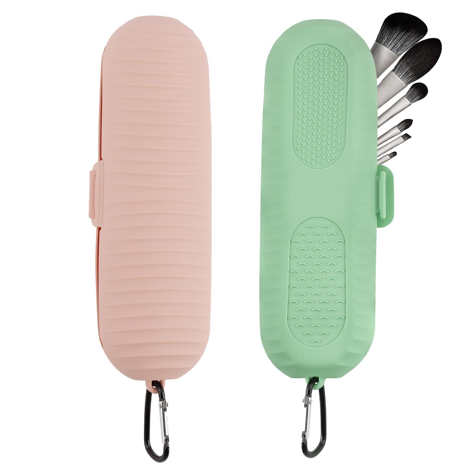 2 Pack Silicone Makeup Brush Holder