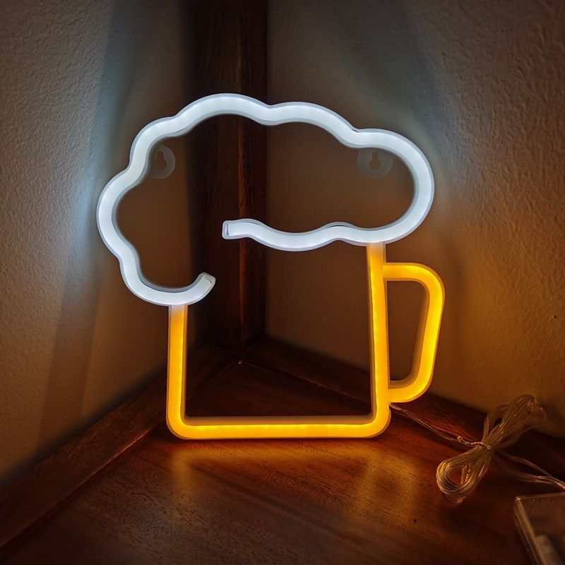 Beer Shaped Neon Signs Summer Decorations view 2