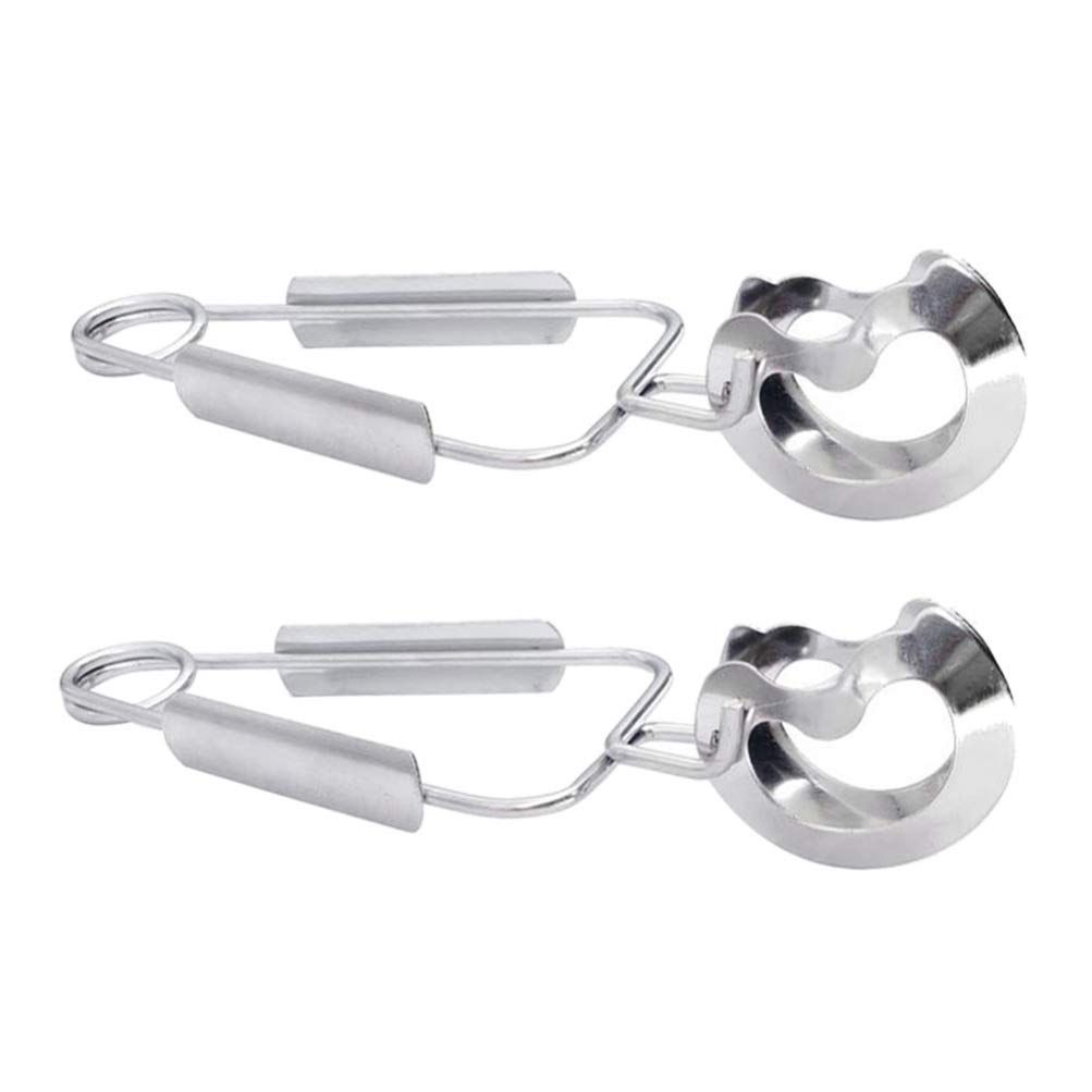 Cooking Tongs 2Pcs Stainless Steel Snail Tongs Serving Tongs Clamp Kitchen — image 1