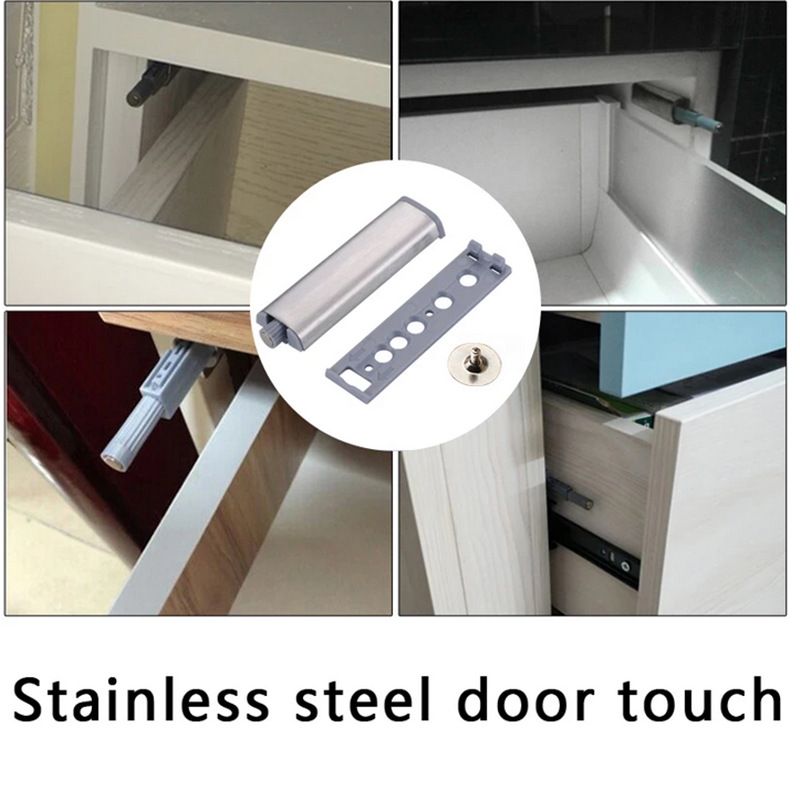 Magnetic Push Latches for Cabinets 2 Pack Push To Open Cabinet Hardware Push view 2