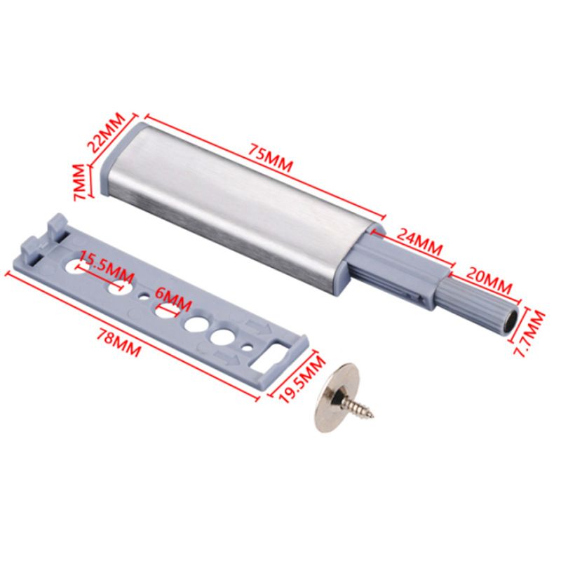 Magnetic Push Latches for Cabinets 2 Pack Push To Open Cabinet Hardware Push view 3