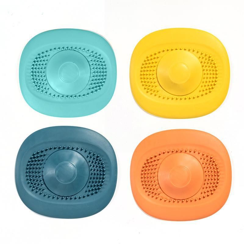 Hair Catcher Drain Stopper Silicone Hair Stopper Shower Drain Cover Sink