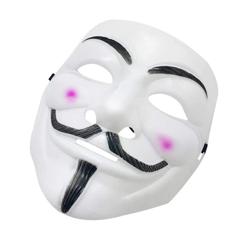 Hacker Mask for Kids Anonymous Mask Hacker mask for Halloween Costume Cosplay view 2