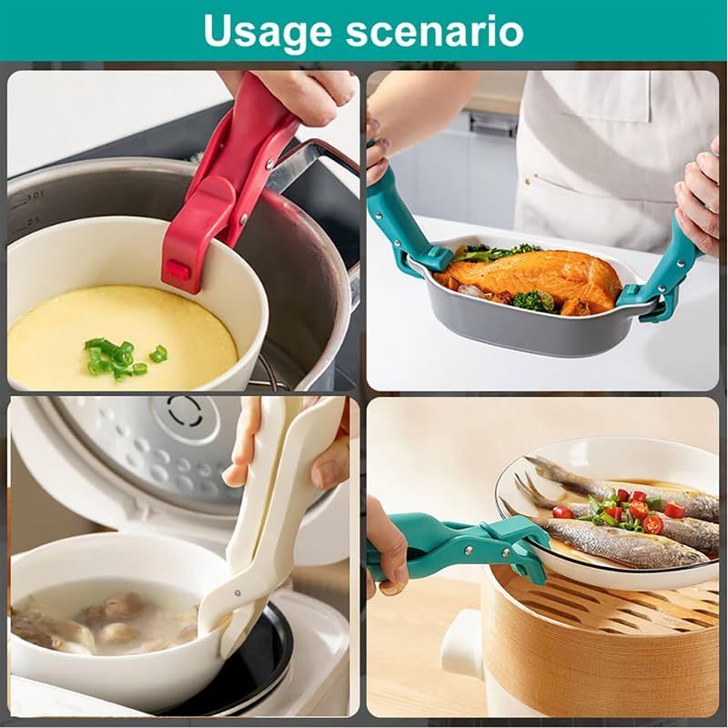 Multi-Purpose Anti-Scald Bowl Holder Clip for Kitchen view 4