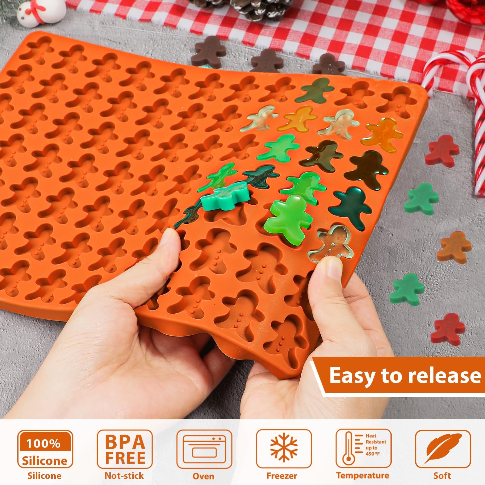 Gingerbread Man Silicone Mold view 3