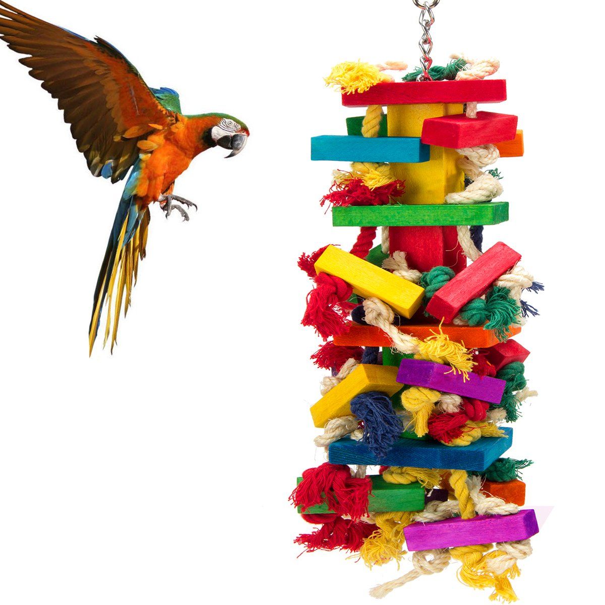 Extra Large Bird Parrot Toys for Macaws